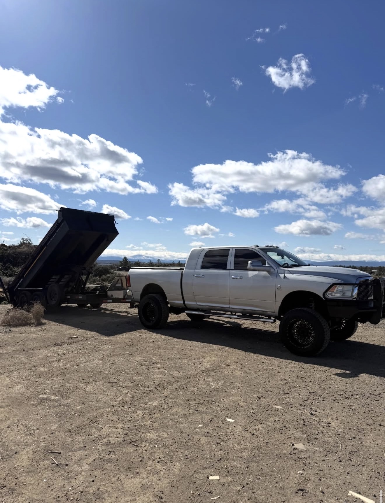 Dump trailer job